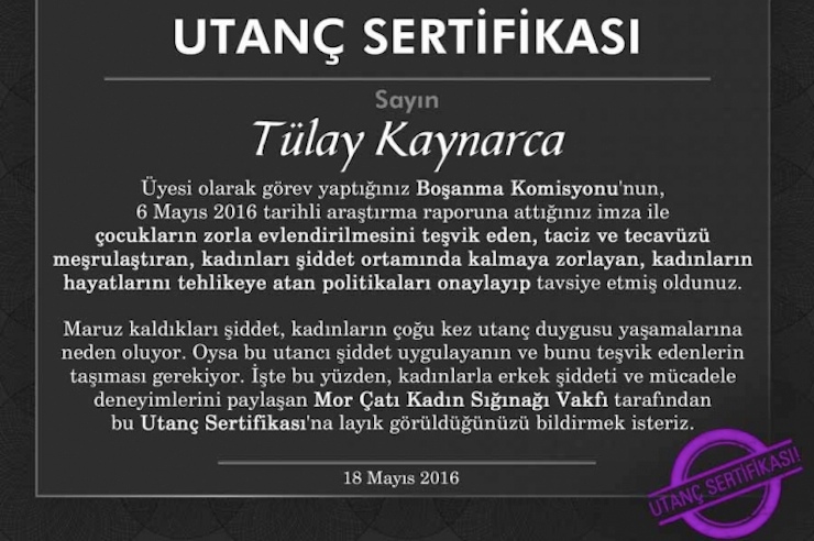 utanc sertifikasi