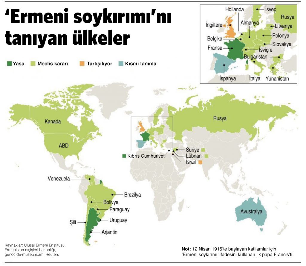 ermeni soykirimi harita