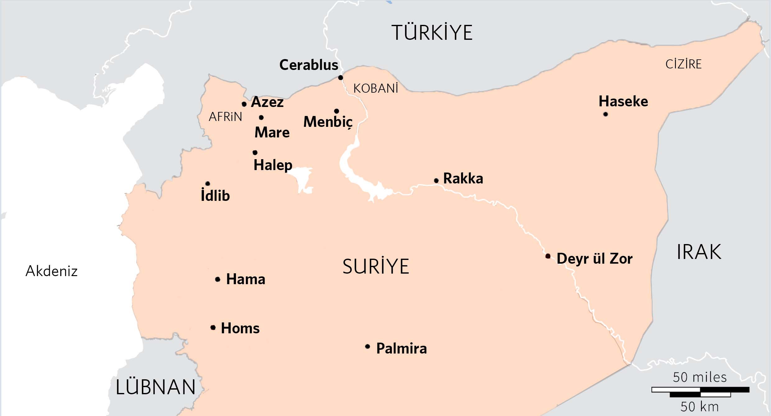 suriye harita son reuters