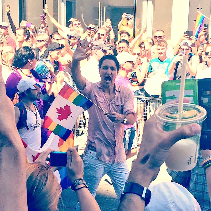 Justin Trudeau gay pride