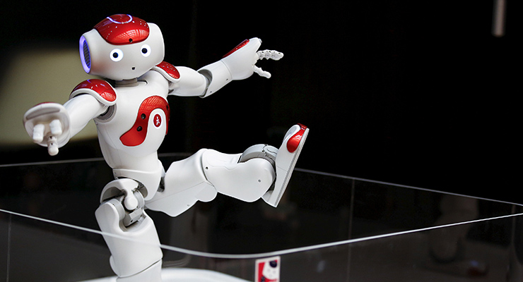 Japonya'da üretilmiş Nao isimli insansı bir robot. Fotoğraf: Reuters 