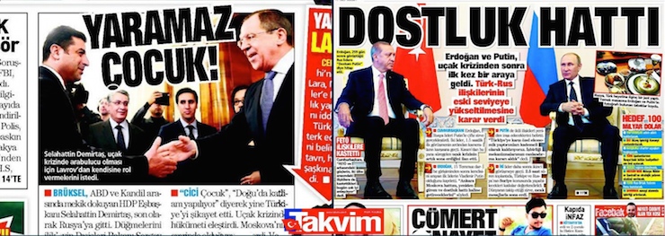 demirtas erdogan rusya gazeteler
