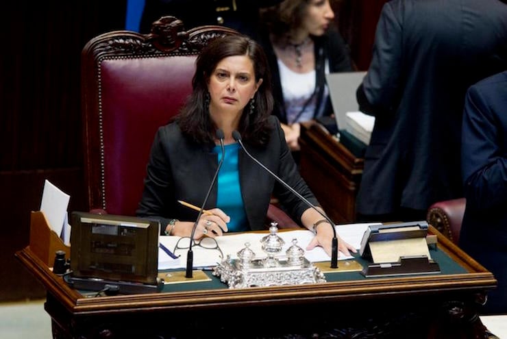09/08/2013 Roma, Camera dei Deputati, approvazione del Decreto Legge del Fare. Nella foto Laura Boldrini