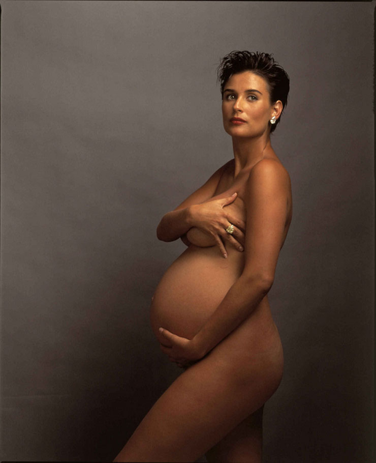 Demi Moore'un hamileliği popüler kültürün en önemli karelerinden biriydi.