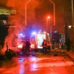 Police arrive at the site of an explosion in central Istanbul