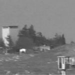 A still image taken from a video broadcast on Syrian state television on April 7, 2017, shows a Syrian army airbase that was hit by a U.S. strike near the city of Homs