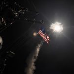 U.S. Navy guided-missile destroyer USS Porter (DDG 78) conducts strike operations while in the Mediterranean Sea