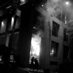 Protestors set fire to the Congress building during a demonstration against a possible change in the law to allow for presidential re-election in Asuncion