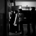 People wait to vote at a polling station during a referendum at the Uskudar district in Istanbul