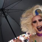 Participants take part in the LGBT Pride March in the Manhattan borough of New York City