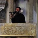 File still image taken from video shows of a man purported to be the reclusive leader of the militant Islamic State Abu Bakr al-Baghdadi making what would be his first public appearance at a mosque in Mosul