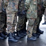 FILE PHOTO: Soldiers of German armed forces Bundeswehr take part in farewell ceremony in Oberviechtach