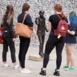 Statue of Greta Thunberg in Winchester