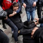 Students of Bogazici University protest against President Tayyip Erdogan's appointment of a new rector, in Istanbul