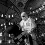 Disinfection of Fatih Mosque in Istanbul