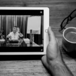 A man watches a video of Sedat Peker at a cafe in Istanbul