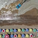 Aerial view of sea snot in Istanbul