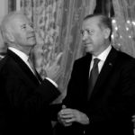FILE PHOTO: Turkish President Tayyip Erdogan and U.S. Vice President chat after their meeting in Istanbul, Turkey