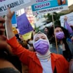 Protest against Turkey's withdrawal from the Istanbul Convention, in Ankara