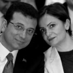 Imamoglu, main opposition CHP's Istanbul mayoral candidate, is pictured with his party's Istanbul chair Kaftancioglu during a campaign coordination meeting in Istanbul