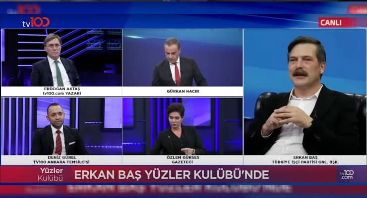 Fotoğraf: Erkan Baş, Erdoğan'ı eleştirirken sansürlendi. (YouTube)