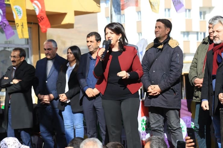 HDP Eş Genel Başkanı Pervin Buldan Erzurum'da konuştu.