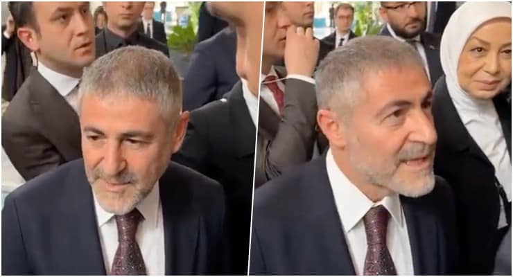 Nureddin Nebati, EYT sorusunu anlamamazlıktan geldi. (Twitter)