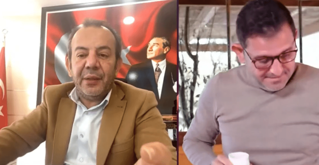 Tanju Özcan Fatih Potakal’a konuştu. (YouTube)