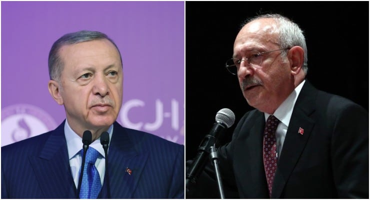 Tayyip Erdoğan ve Kemal Kılıçdaroğlu hakkındaki anket paylaşıldı. (AA-CHP)