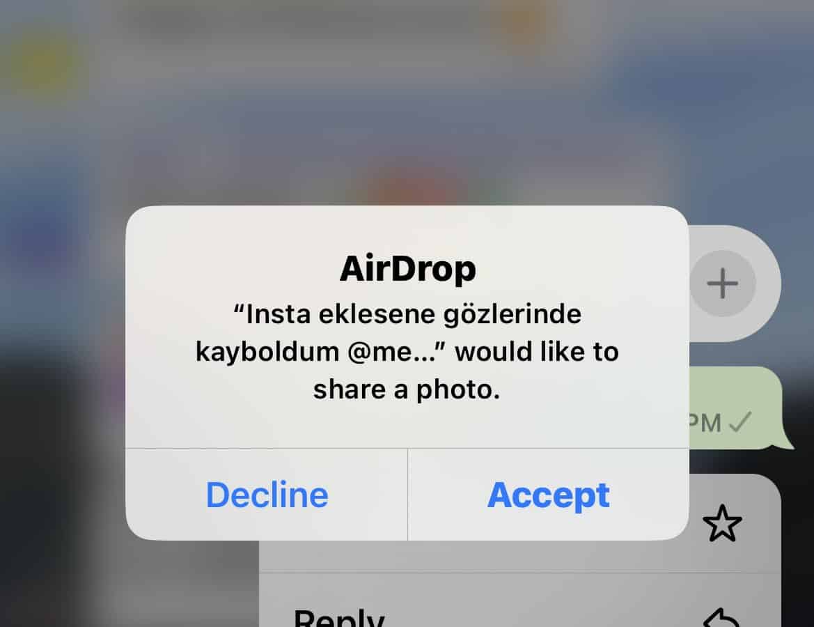 Twitter Airdrop AirDrop taciz aracı oldu: 'Gizlice izliyor, korkunç bir şey'