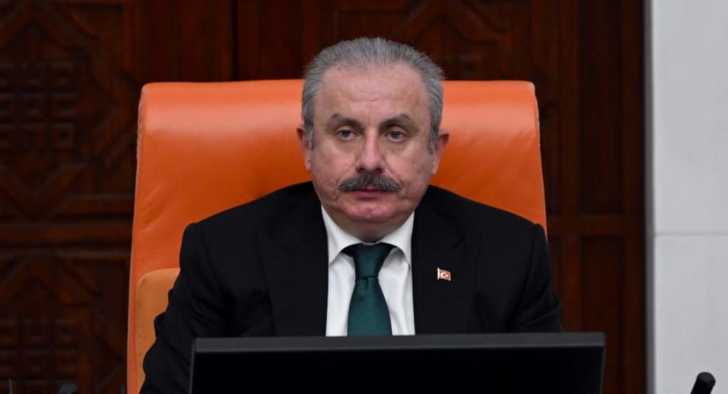 Mustafa Şentop, seçim tartışmalarına değindi. (AA)
