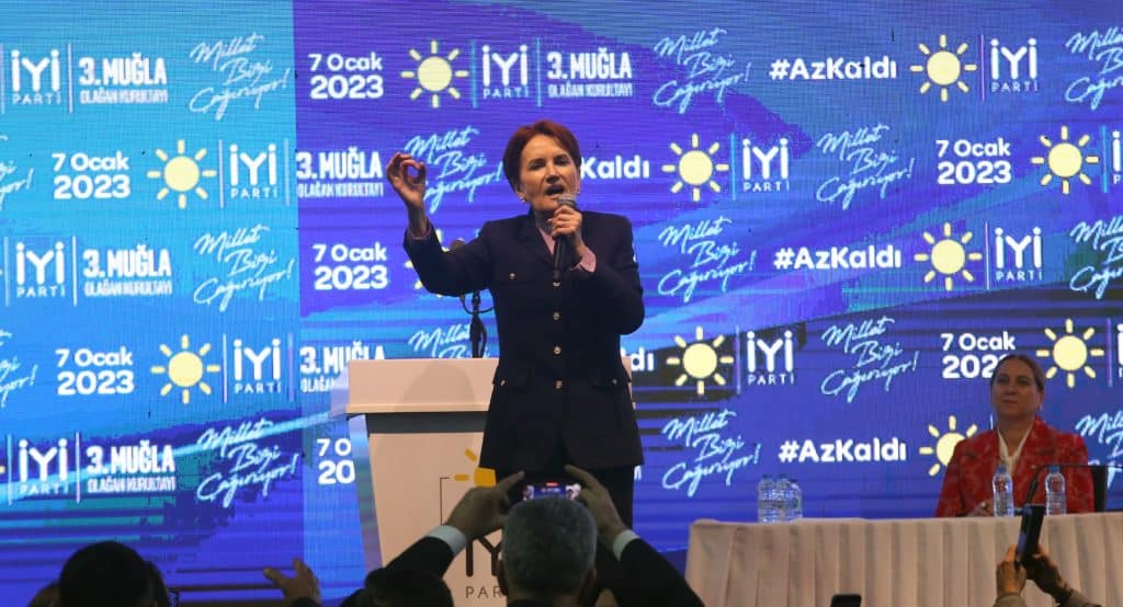 İYİ Parti Genel Başkanı Akşener. (AA)