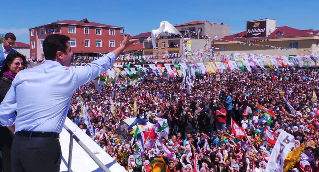 Selahattin Demirtaş mitingde. (HDP)
