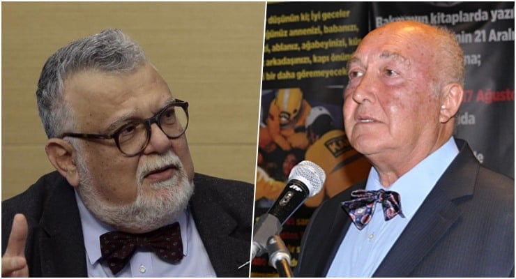 Celal Şengör ve Ahmet Ercan. (AA)