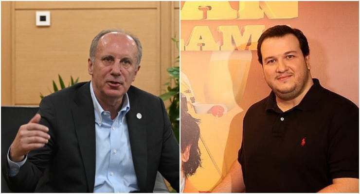 Muharrem İnce ve Şahan Gökbakar. (AA)
