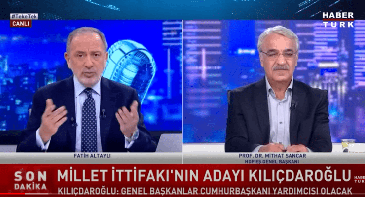 Fatih Altaylı, Mithat Sancar, HDP
