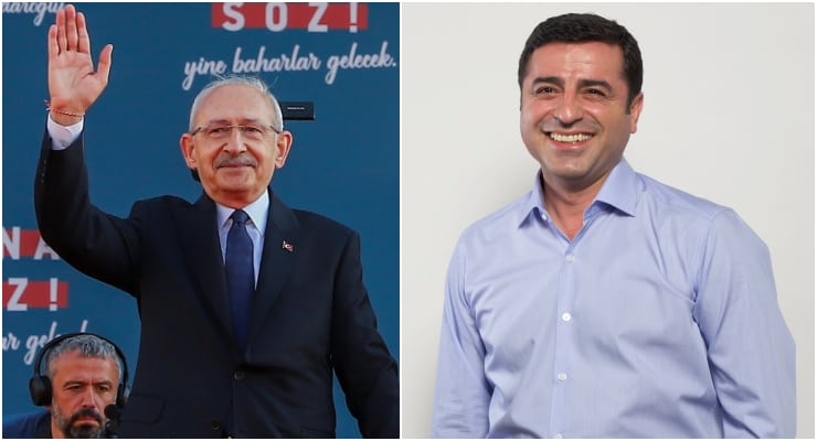 Kemal Kılıçdaroğlu ve Selahattin Demirtaş. (CHP-HDP)
