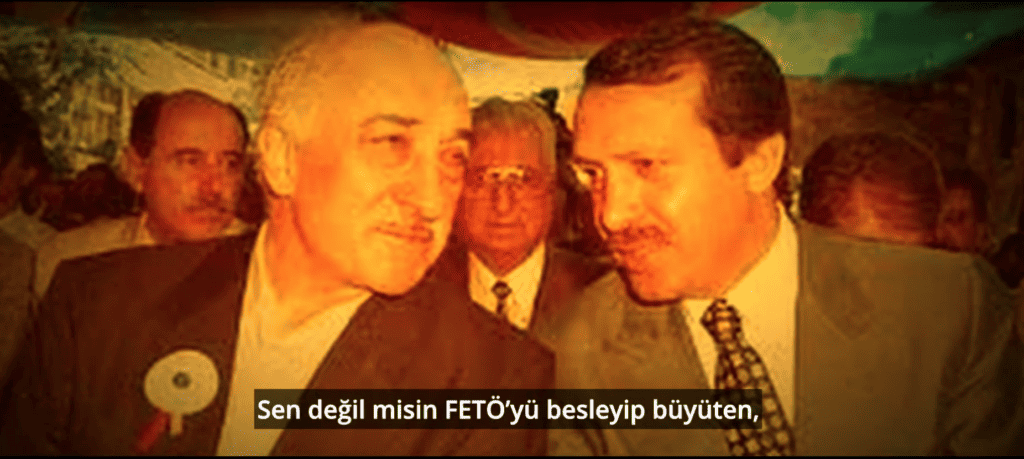Fethullah Güleb ve Tayyip Erdoğan. (CHP)