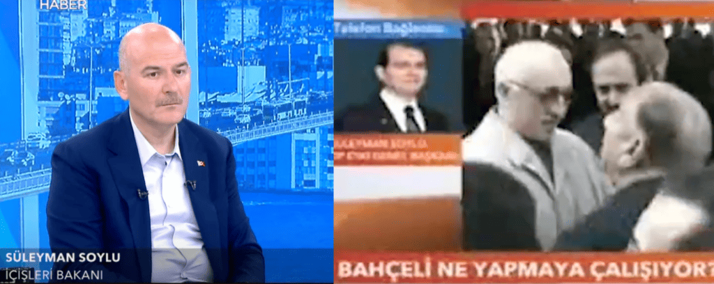 Süleyman Soylu, Samanyolu TV’ye bağlanıp Gülen ve Öz’ü övmüştü.