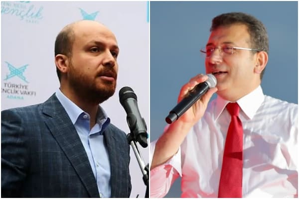 Bilal Erdoğan-Ekrem İmamoğlu. (AA)