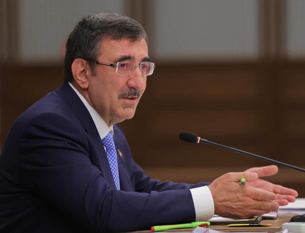 Cumhurbaşkanı Yardımcısı Cevdet Yılmaz. (AA)