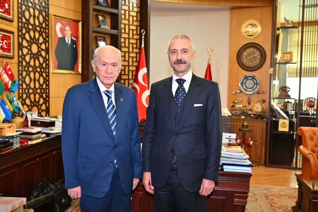 Sedat Şahin, Devlet Bahçeli'yi ziyaret etmişti. (Twitter)