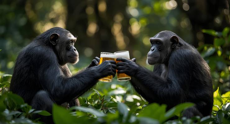 Chimpanzees Drink Beer: Daily Behavior Explained