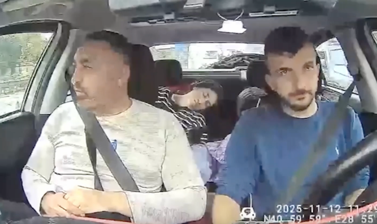 Böcek ailesinin taksiyle hastaneye gittiği anların görüntüleri ortaya çıktı