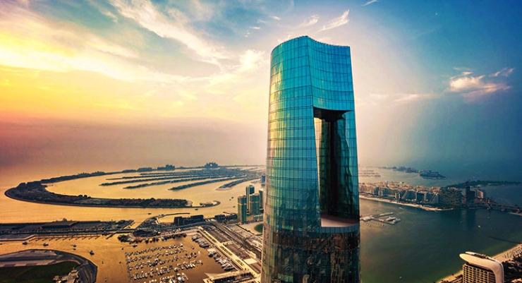Dünyanın en yüksek oteli Dubai'de hizmette