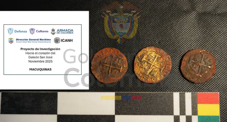 Kolombiya 300 yıllık batık gemiden ilk hazineleri çıkardı