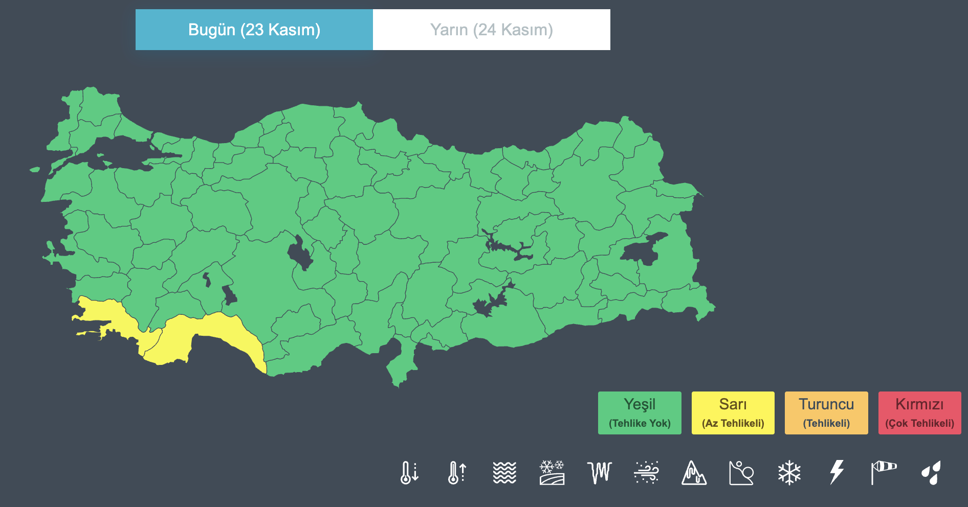 Sağanak yağış ve fırtına geliyor: Muğla ve Antalya'ya sarı kodlu uyarı