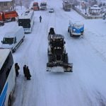 Erzincan-Gümüşhane kara yolu kar nedeniyle ulaşıma kapatıldı