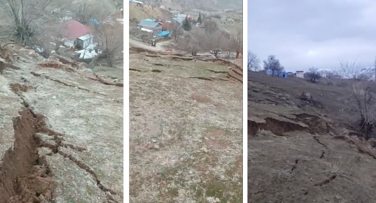 Tunceli'de bir köy yıllardır kayıyor