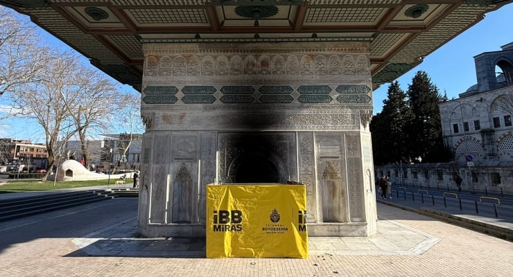 300 yıllık Tophane Çeşmesi'ni yakan kişi tutuklandı